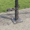 Zaun 0,8 m x 50 m mit grauen Pfosten