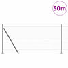 Zaun 0,8 m x 50 m mit grauen Pfosten