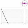 1.4 x 50 m Zaun mit grauen Pfählen
