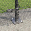 Grauer Zaun mit Pfosten 1,6 x 50 m