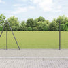 1,5 x 100 m grauer Zaun mit Pfählen