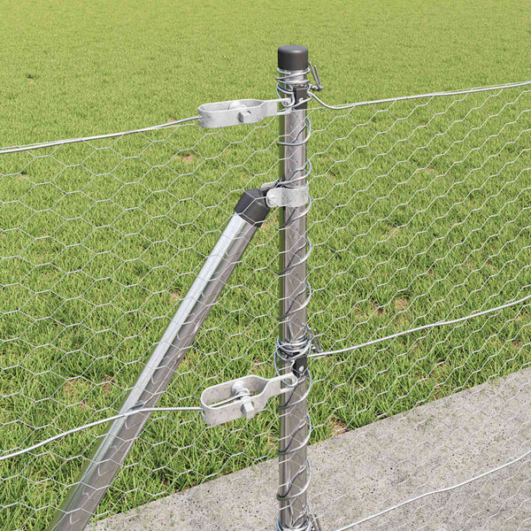 0,6 x 25 m aita Hopea paalujen kanssa