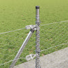 0,5 x 50 m Zaun mit Pfählen, Silber