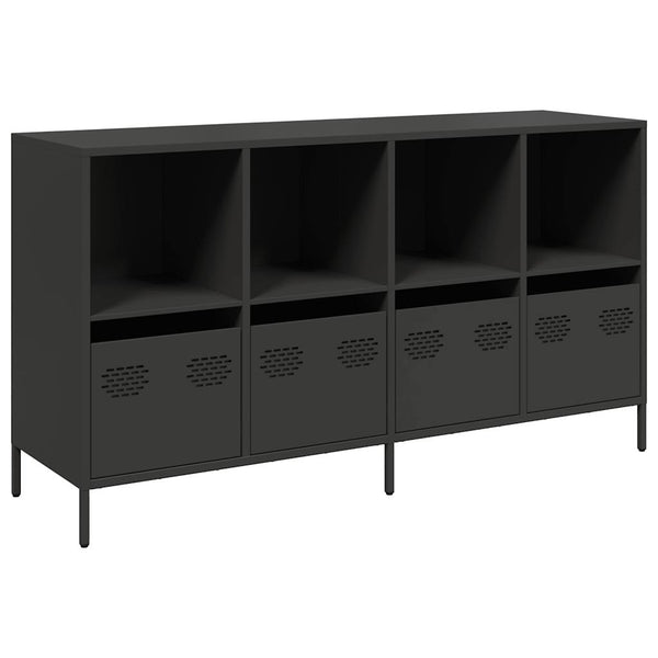 Musta senkki Madalyn 135x39x73,5cm (kylmävalssattu teräs)