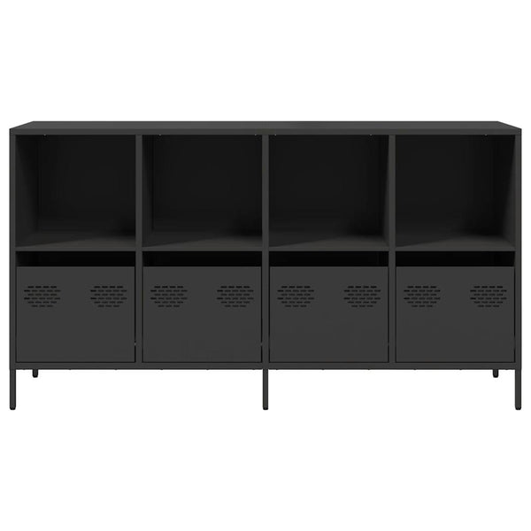Musta senkki Madalyn 135x39x73,5cm (kylmävalssattu teräs)