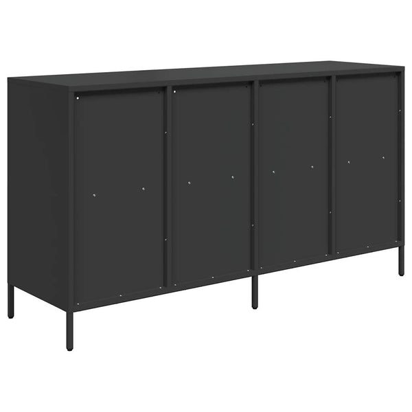 Musta senkki Madalyn 135x39x73,5cm (kylmävalssattu teräs)