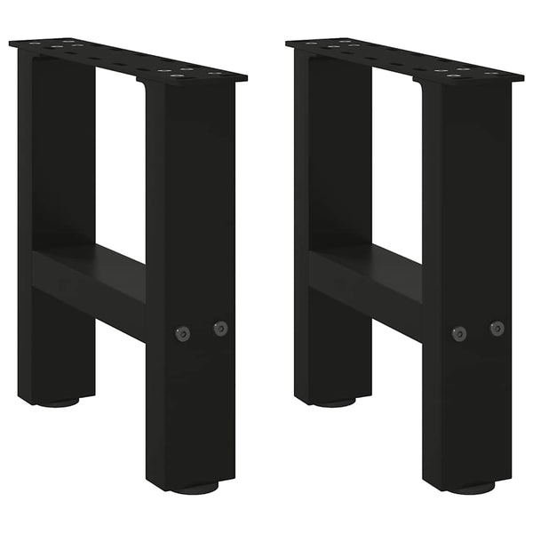 Beine für Couchtisch Friderica 40x(30-31)cm (2 Stk. Stahl)