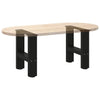 Beine für Couchtisch Friderica 40x(30-31)cm (2 Stk. Stahl)