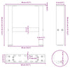 Beine für Couchtisch Friderica 40x(30-31)cm (2 Stk. Stahl)