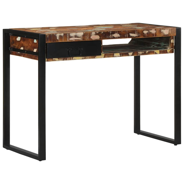 Mehrfarbiger Schreibtisch Gerd 100x50x75cm (Massivholz recycelt)
