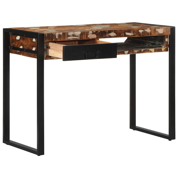 Mehrfarbiger Schreibtisch Gerd 100x50x75cm (Massivholz recycelt)