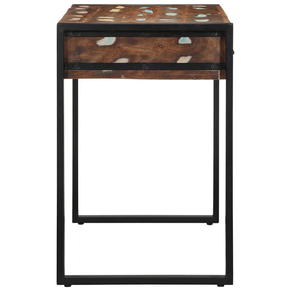 Mehrfarbiger Schreibtisch Gerd 100x50x75cm (Massivholz recycelt)