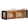TV-Schrank Areclia 80x30x25cm (Massivholz Mango)