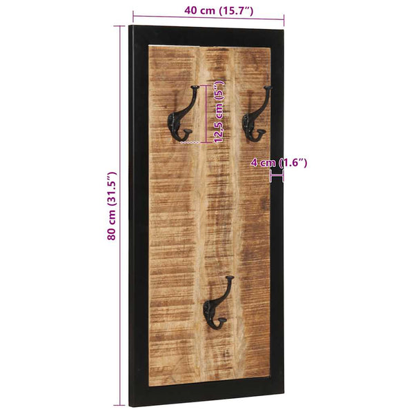naulakko Brad 40x2x80cm (massiivipuuta mango)