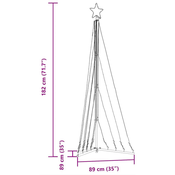 Warmweiße Weihnachtsbaumbeleuchtung Ciohoranu 182cm (339 LEDs)