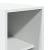Hat einen weißen Kleiderschrank 30x50x200cm (Holz)