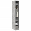 Kleiderschrank Onal, Betongrau, Maße 30x50x200cm (Spanplatte)
