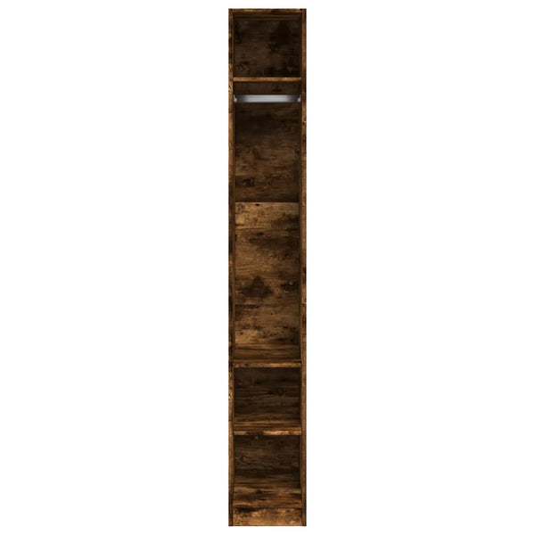 Kleiderschrank 30x50x200cm Onal aus Räuchereiche (Holz)