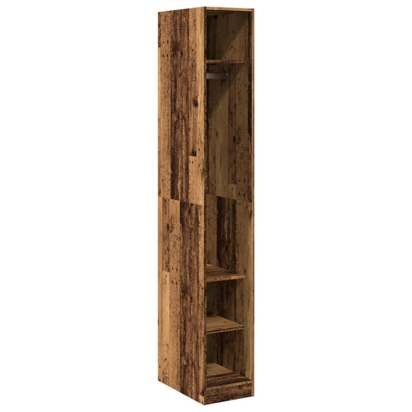 Kleiderschrank Onal aus Holz, alt, 30x50x200cm (Holz)