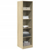Kleiderschrank Onal, Sonoma Eiche, 50x50x200cm (Holz)