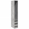 Kleiderschrank Onal in Betongrau, Maße 30x50x200cm (Spanplatte)