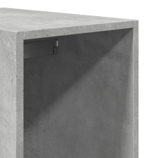 Kleiderschrank Onal in Betongrau, Maße 30x50x200cm (Spanplatte)