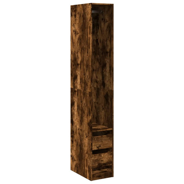 Kleiderschrank Onal aus geräucherter Eiche 30x50x200cm (Holz)