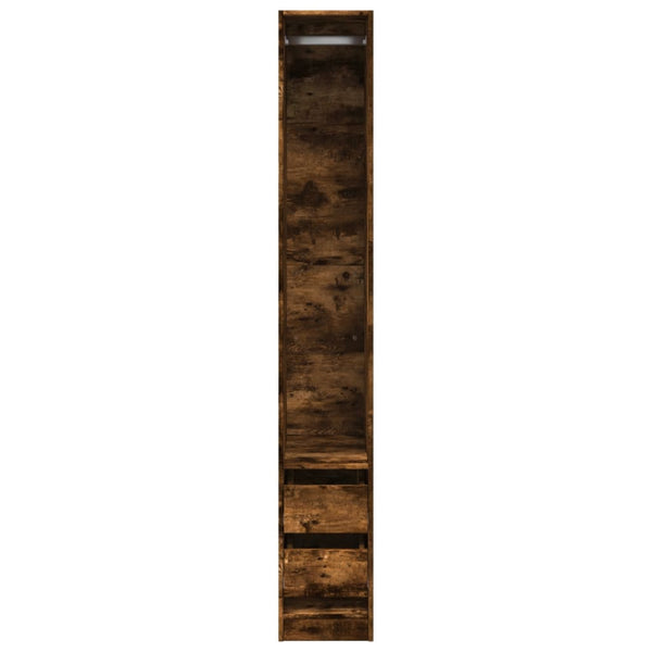 Kleiderschrank Onal aus geräucherter Eiche 30x50x200cm (Holz)