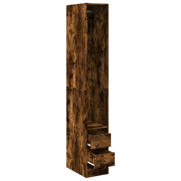 Kleiderschrank Onal aus geräucherter Eiche 30x50x200cm (Holz)