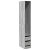 Grauer Holzschrank 30x50x200cm Onal