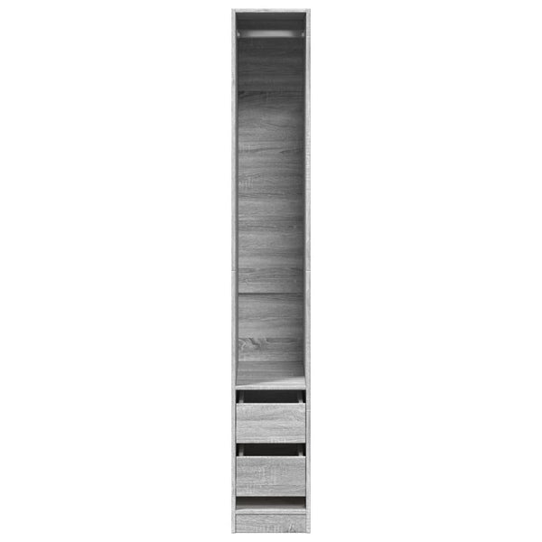 Grauer Holzschrank 30x50x200cm Onal