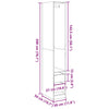 Grauer Holzschrank 30x50x200cm Onal
