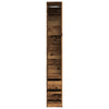Kleiderschrank Onal altes Holz 30x50x200cm (Holz)