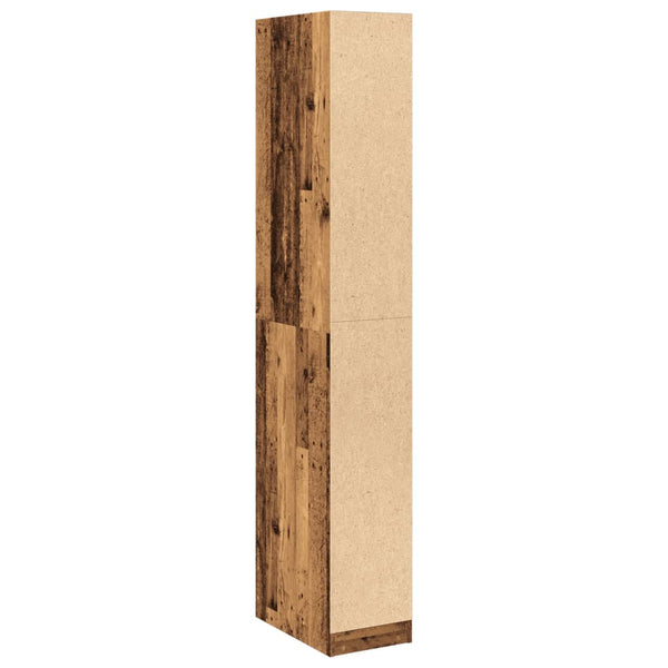 Kleiderschrank Onal altes Holz 30x50x200cm (Holz)