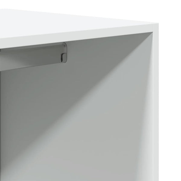 Kleiderschrank Onal aus Holz 200cm x 80cm x 50cm weiß
