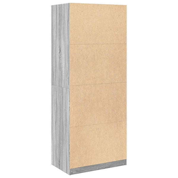 Kleiderschrank Onal Grau 80x50x200cm (Holz)