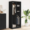 Kleiderschrank Onal, Holz, schwarz, Maße 80x50x200cm