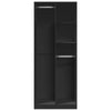 Kleiderschrank Onal, Holz, schwarz, Maße 80x50x200cm
