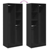 Kleiderschrank Onal, Holz, schwarz, Maße 80x50x200cm