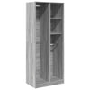 Grauer Onal-Kleiderschrank 80x50x200cm (Holz)