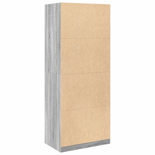 Grauer Onal-Kleiderschrank 80x50x200cm (Holz)
