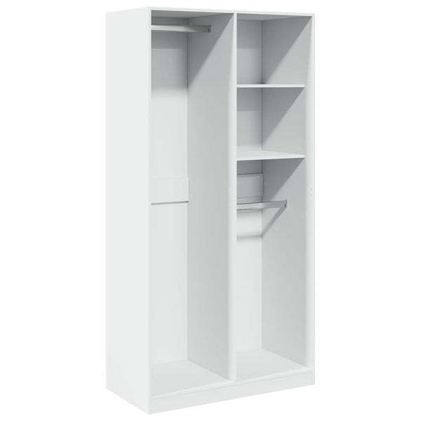 100x50x200cm weißer Kleiderschrank Onal (Spanplatte)