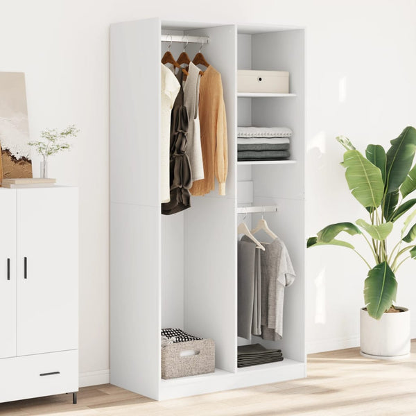 100x50x200cm weißer Kleiderschrank Onal (Spanplatte)