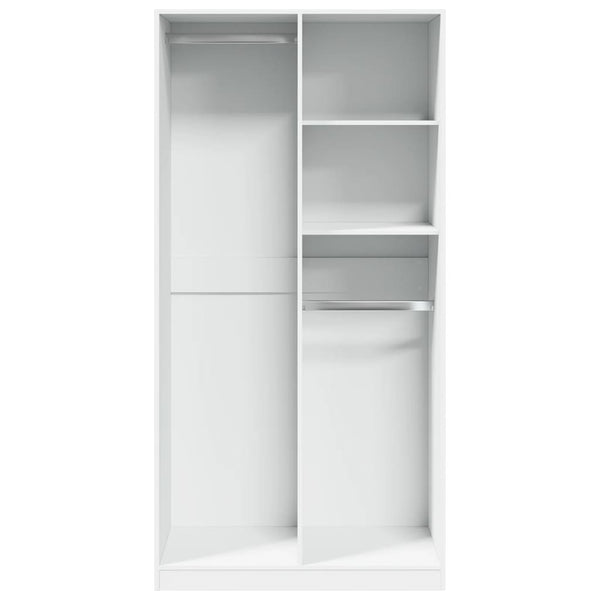 100x50x200cm weißer Kleiderschrank Onal (Spanplatte)