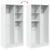 100x50x200cm weißer Kleiderschrank Onal (Spanplatte)