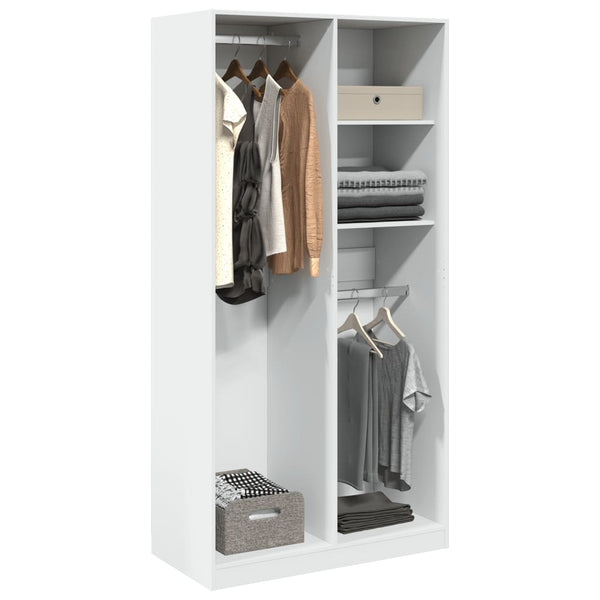 100x50x200cm weißer Kleiderschrank Onal (Spanplatte)