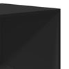Schwarzer Onal Kleiderschrank 100x50x200cm (Spanplatte)