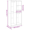 Schwarzer Onal Kleiderschrank 100x50x200cm (Spanplatte)