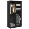 Schwarzer Onal Kleiderschrank 100x50x200cm (Spanplatte)