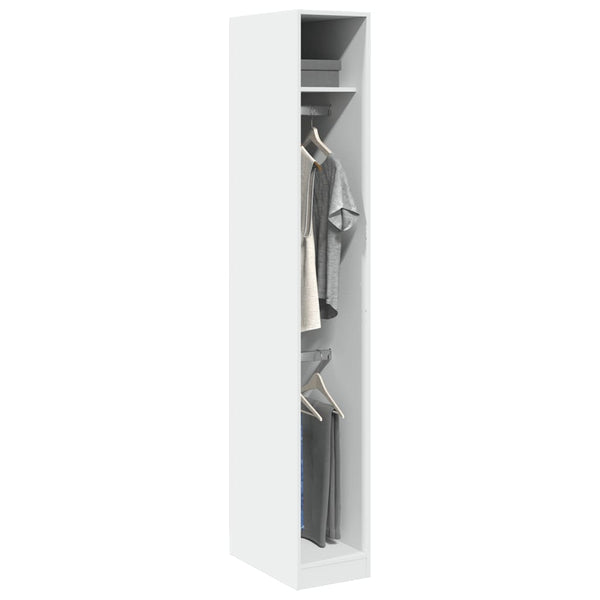 Kleiderschrank Onal weiß 30x50x200cm (Holz)